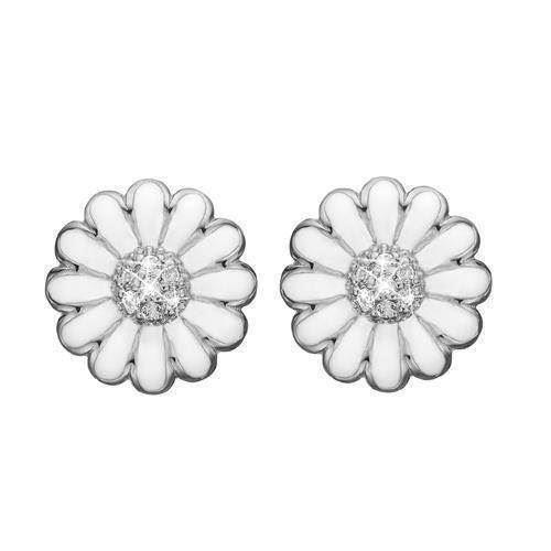 Image of Christina Collect 925 sterling sølv 8 mm Marguerites Smuk 8 mm marguerite med 5 Glitrende topaz, model 671-S37